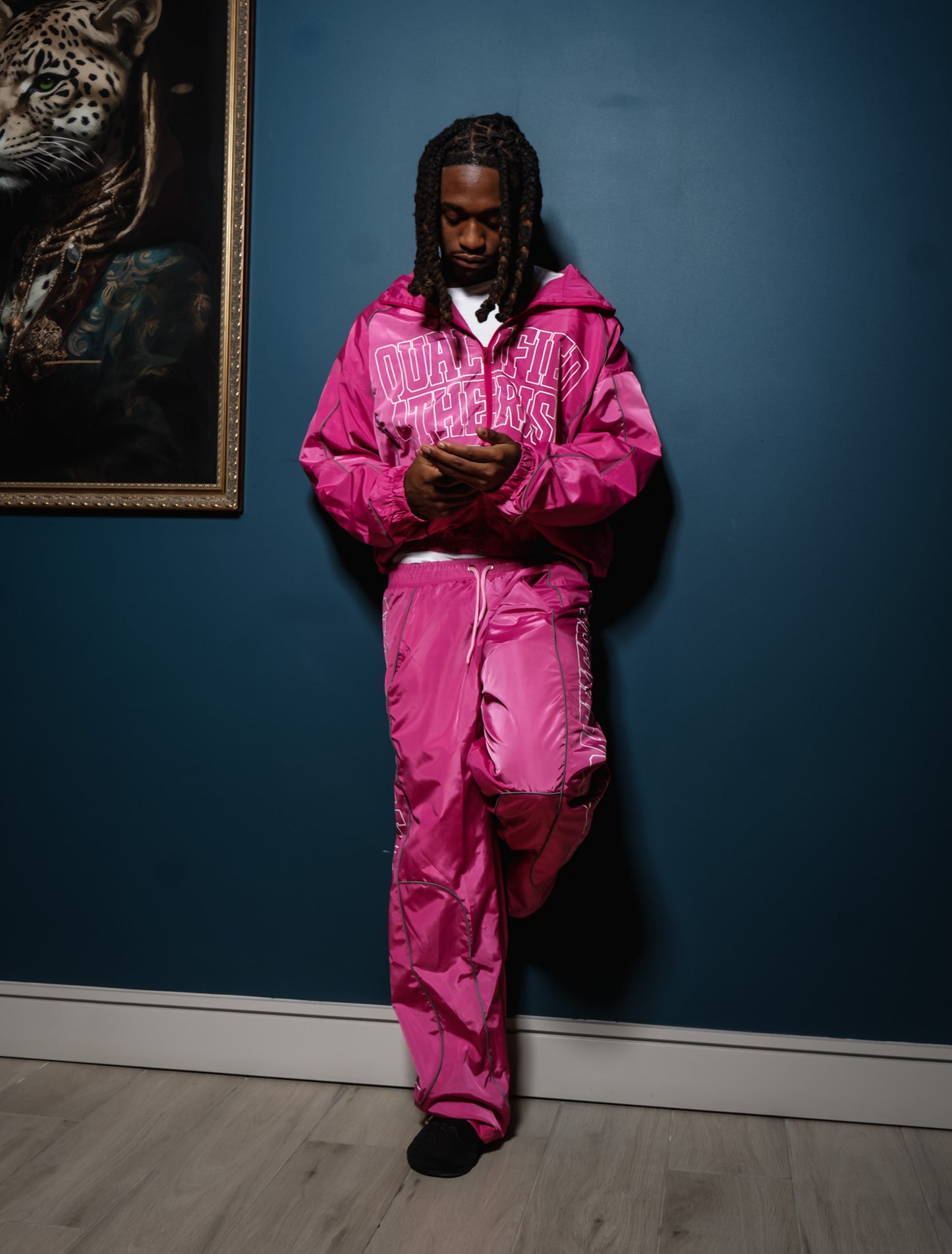 Qualified4therisk Windbreaker Set (Pink)