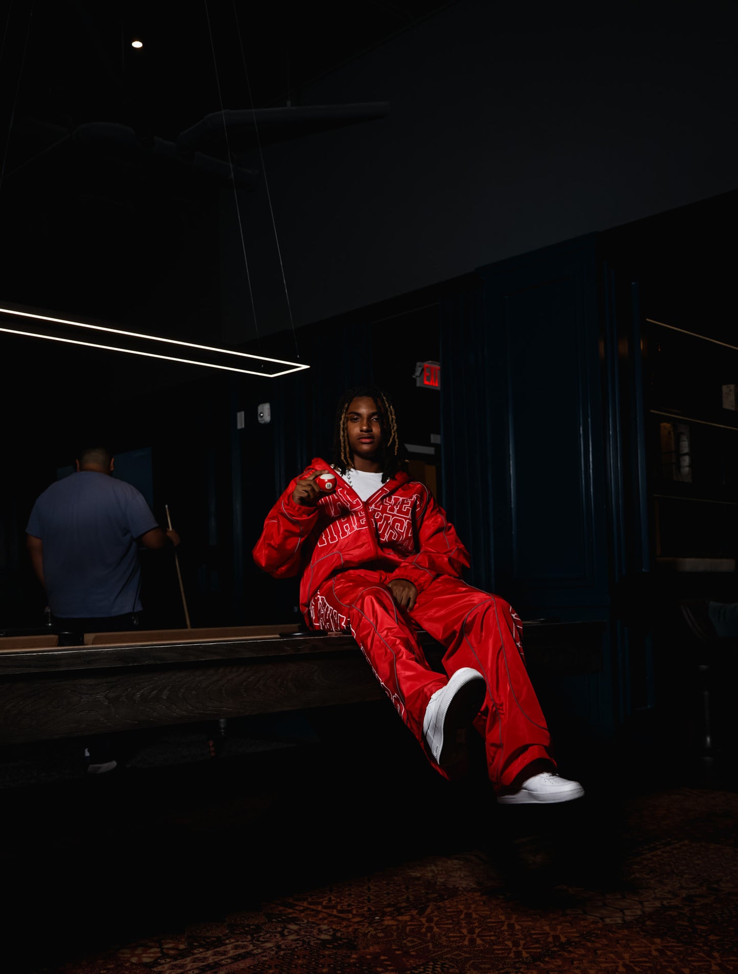 Qualified4therisk Windbreaker Set (Red)