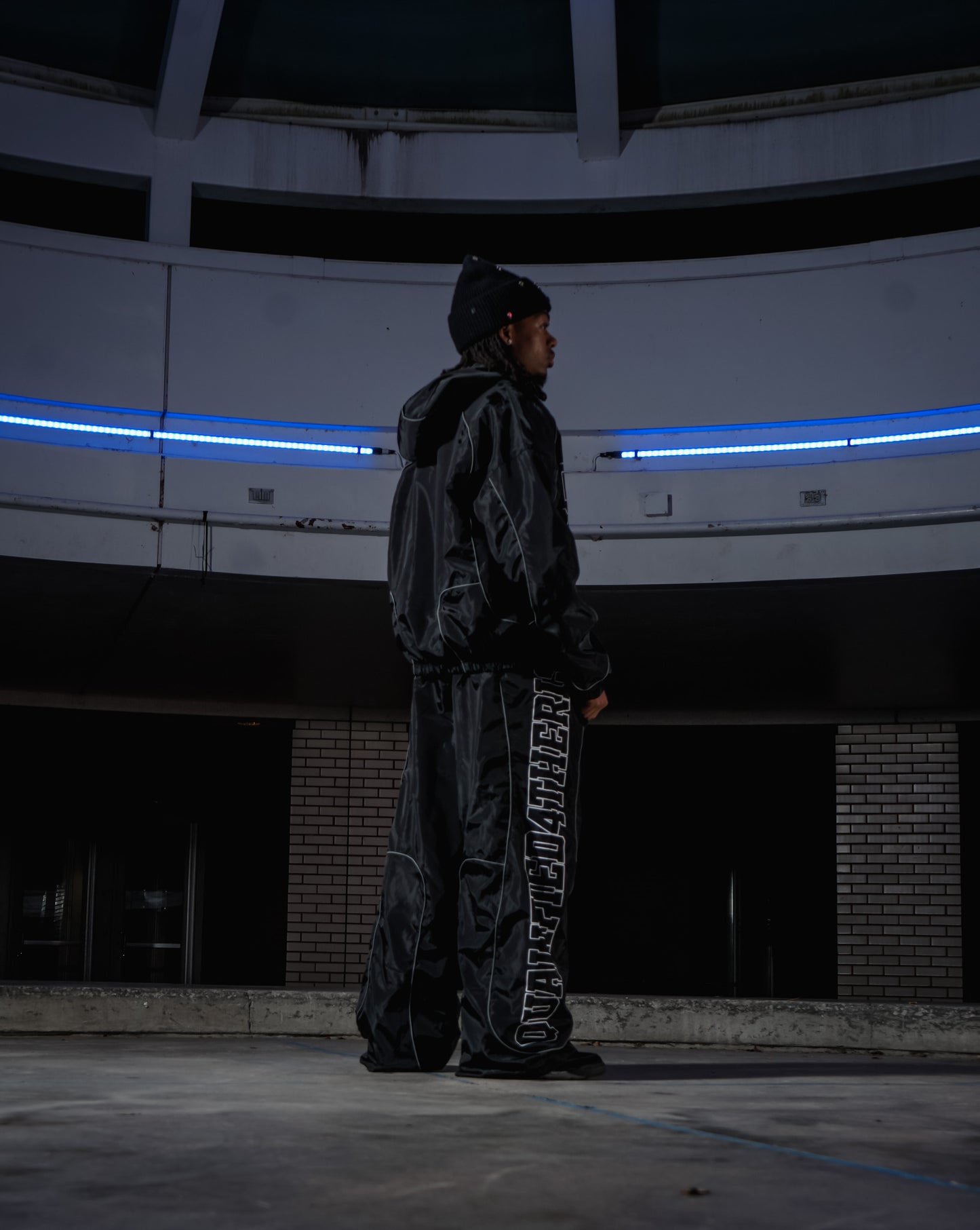 Qualified4TheRisk Windbreaker Set (Black)